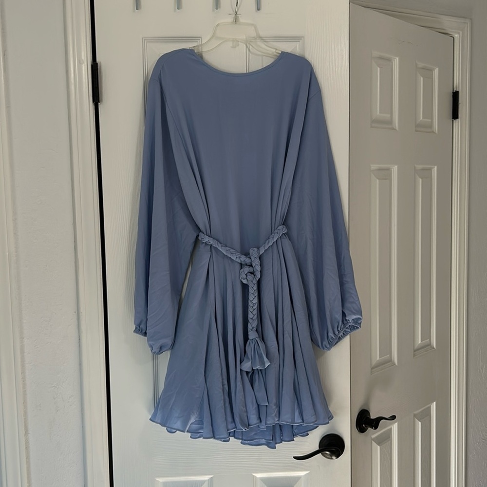 GIANNI BINI PLEATED TIE DRESS